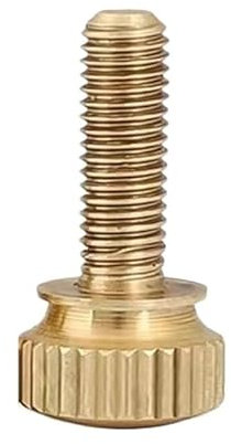 Boulon à main en laiton, M3 - M8 Vis moletées en laiton à serrage manuel Boulons moletés torsadés en cuivre Boulon de châssis d'ordinateur Vis à oreilles(M8x40mm 1pc)