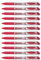 Pentel Energel Xm Tintenroller F Metall 0,7 mm Schreibspitze 12 Stück rot, BL57-B