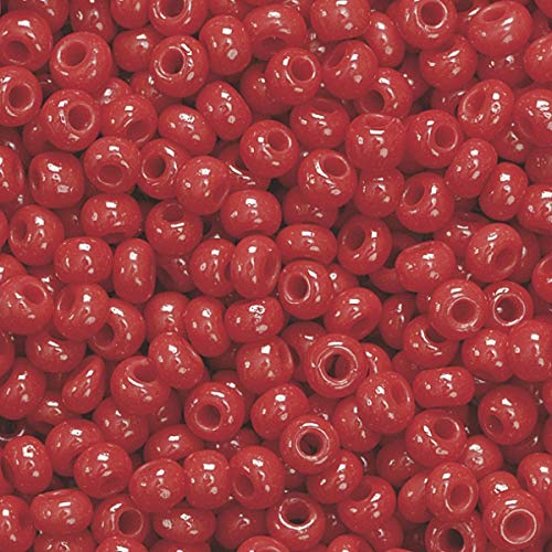 Gütermann / KnorrPrandell 3104150 - Indianerperlen opak 2,5mm rot, 17 g/Dose