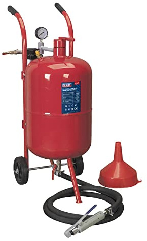 Sealey Sb997 Shot Blaster with Water Trap and Wheels 37Ltr