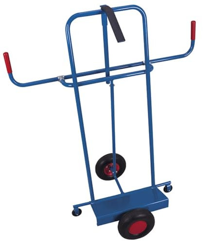 PIASTRA Carriola con carico variabile piatto fusibile (KG): 400 Pianale: 500 X 200 mm RAL 5010 Blu