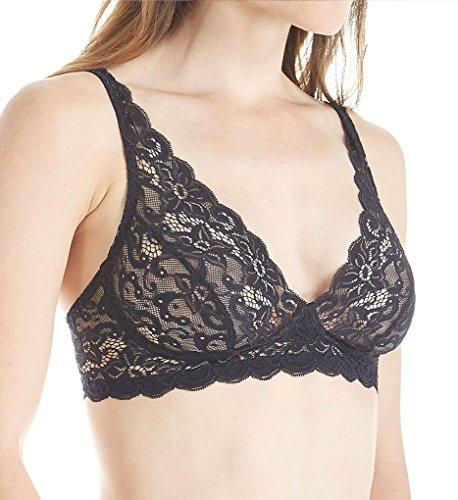 HANRO Women's Luxury Moments All Lace Soft Cup Bra, Black, 36A
