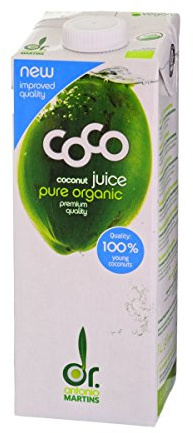 Dr. Antonio Martins - Coco Juice Pur I 100% Natürliches Kokoswasser I Erfrischend I Hydratisierend I Ohne Zusatzstoffe I Vegan I Bio (1x 1000 ml)