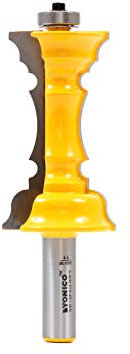 Yonico 16167 Elegant Chair Rail Molding Router Bit 1/2-Inch Shank