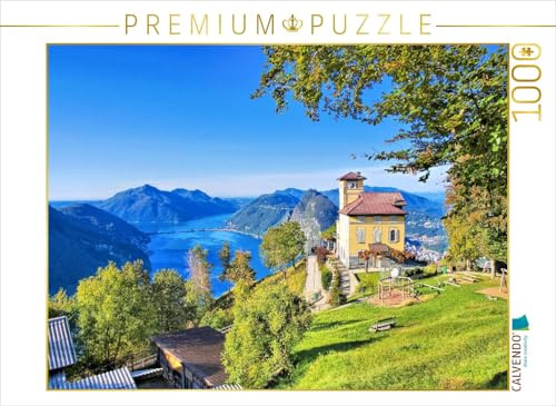 CALVENDO Puzzle Blick vom Monte Brè | 1000 Teile Lege-Größe 64 x 48 cm Foto-Puzzle für glückliche Stunden