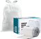 Plasticplace Simplehuman Müllbeutel mit Kordelzug, Code N, 45-50 Liter, 57,8 x 80 cm, 50 Stück, Weiß