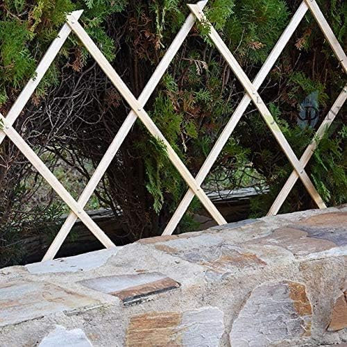 Suinga Treillis en Bois 150 x 180 cm, pour séparation Jardin et pièce. Haie Artificielle Extensible.