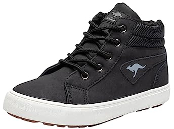 KangaROOS Jungen Kavu I Sneaker, Jet Black White, 38 EU