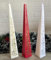 Luxuriöse Adventskerze in Rot, Elfenbein oder Weiß, 31,5 cm, Pyramidenform, Kerze mit Countdown bis Weihnachten (weiß)