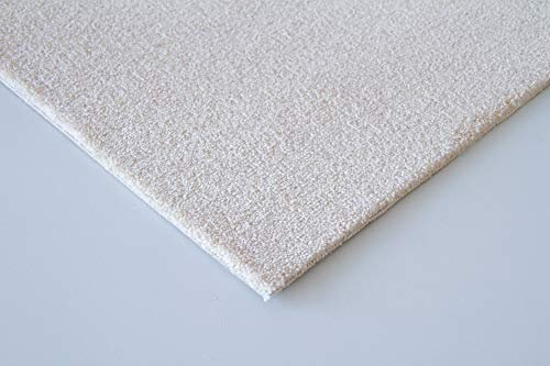Steffensmeier Teppichboden Genua Meterware | Auslegware für Kinderzimmer Wohnzimmer Schlafzimmer | Beige, Größe: 100x100 cm