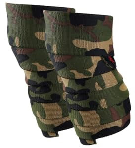 Harbinger Fajas para Rodillas Red Line 78 (198 cm) – Grado Competición,Elástico,3 (7.62 cm) de Ancho,Soporte y Estabilidad Máxima,Ajustables,Camo