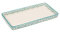 Tranquillo Badablage rechteckig, Badtablett, handbedruckte Keramik Retro, 23x12x2,5 cm