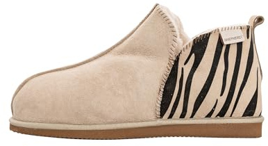 Shepherd of Sweden - Annie Lammfell-Hausschuhe - Damen - 100% Echtes Lammfell - Bequem - Weich und warm - Flauschig - Größe 40