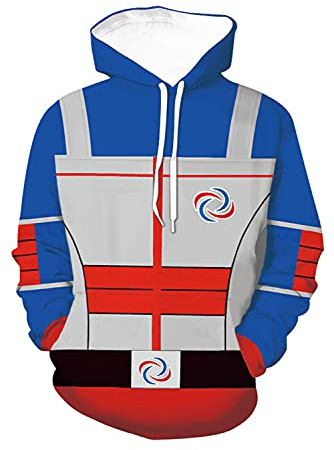 Erwachsenen-Jacke mit Gefahrenmotiv, für Herren, Halloween-Druck, Held, Cosplay, Kostüm, Sweatshirt, Danger Henry, XX-Large