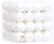 Sea Team Lot de 64 Boules de Noël avec ficelles, Boules de Taille Moyenne 40 mm, Ampoules de Noël en Plastique incassables, décorations à Suspendre pour Arbre de Noël, Vacances, Mariage, fête, Blanc
