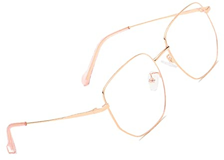 Voolga Lunette Anti Lumiere Bleue Enfant pour Écran, Vintage Fashion Lunettes Optiques Anti Reflet Lunettes De Repos Anti-Lumière Bleue pour Hommes et Femmes C4