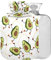MCHIVER Avocado Wärmflasche mit Bezug, 1 l, kleiner Wärmbeutel zur Schmerzlinderung, Kopfschmerzen, Linderung von Nacken und Schultern, BAP-frei