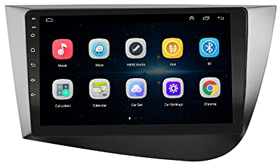 LEXXSON Carplay Radio Android Auto für Seat Leon 2005-2012 | 9Zoll kapazitiver Touchscreen WiFi GPS Navigation Bluetooth SWC USB Player 2G DDR3 + 32G NAND Speicher Flash