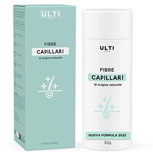 Ulti Paris Fibras Capilares - 27g - Polvos pelo Hombre y mujer | 100% natural (castaño claro) - Polvo pelo - Fibra Cabello (27g, castaño claro)