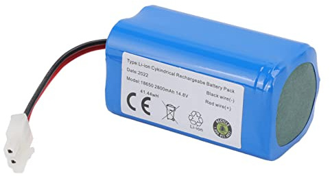 Batteria di ricambio per spazzatrice, 2800 MAH Protezione da sovracorrente Aspirapolvere in grafite ad alta capacit¨¤ Batteria al litio per riparazione