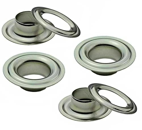ISTA TOOLS -Große-Auswahl an DIN 7332 Ösen Deutsche Norm -für Planen, Banner, Markisen (Ösen selbstschneidend) inkl. Gegenscheiben (100 Stück-16mm, Edelstahl V2A)