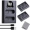 Batmax 2Packs EN-EL14 EN-EL14A Battery and USB Portable Charger Compatible with Nikon Coolpix P7000, Coolpix P7100, Coolpix P7700, Df, D3100, D3200, D5100, D5200, D5300 Cameras