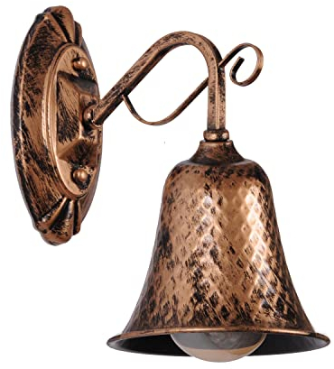 AIRTWESD E27 Nachttischlampen Rustikale Wandleuchten, Drahtkäfig-Wandleuchte, industrielle Wandleuchte, Wandleuchte im Vintage-Stil (ohne Glühbirne)