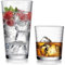 Glaver's Trinkgläser 16-teiliges Set 226.8-481.9 g Highball-Gläser 226.8-368.5 g Whiskey Rocks ideal für Wasser, Saft, Cocktails und Eistee Spülmaschinenfest