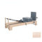 AMCOIN Pilates Reformer Kurzbein-Reformer Aus Gummiholz,geeignet Für Studio Und Zuhause (grau)