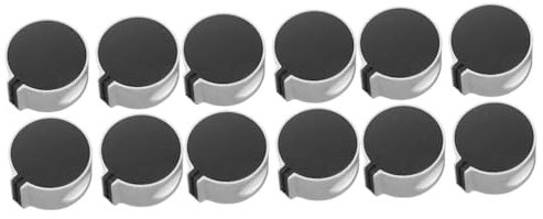 OSALADI 12pcs Gas Stove Knobs Replacements for Stove Burner Controls Zinc Alloy Material Suitable for Gas Range Oven Panels Easy to Install and Use