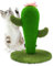 AUSCAT Cactus - Colonna tiragraffi per gatti, dolce cactus, giocattolo per gatti in sisal naturale, per interni