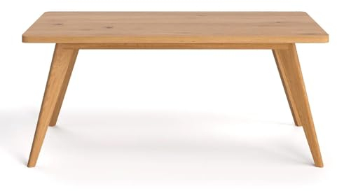Danzz Esstisch Grace 220x100 cm aus massiver Eiche mit Holzbeinen