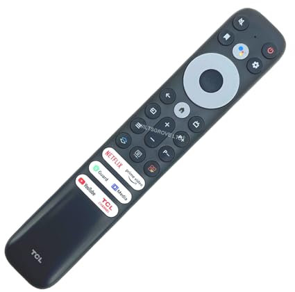 Original Voice TV Remote Control for TCL RC902V Compatible with 50C805K QLED Mini LED 4K HDR Smart Google