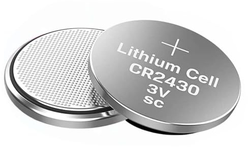 Simpletek - CR2430 Knopfzellen Batterien Akku 3 V | Lithium-Batterie DL2430 für Fernbedienungen, Digitaluhren, Taschenrechner