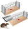 Aragallant 2Pcs Trampas para Ratones, Trampa Ratas Grandes, Trampa Ratones Vivos Reutilizable, Ratonera, Cepos Ratones para Ratas del Hogar, Cocina, Garaje, Ideal para La Captura de Ratas