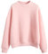 Pull Femme décontracté Facile Couleur Unie à Manches Longues col Rond Haut Chemise Sweat Capuche Femme Zip Vetement pour Femmes Pull Capuche Femme Sweat Capuche Manche Femme (Pink, M)