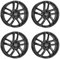 4x Rial Felgen Alufelgen Astorga 7.0Jx17 ET49 5x112 diamant-schwarz kompatibel mit VOLKSWAGEN Beetle Cross Touran E-Golf Golf Jetta Touran