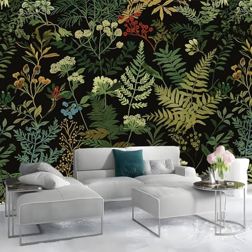 Fototapete 3D Vliestapete mit Abstrakt GrüN 400x280cm XXL Panorama Wandbild für Mädchen & Jungs Schlafzimmer | Wanddekoration mit 3D Effekt