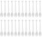 Glomora 24pcs Christmas Tree Crystal Decorations, Acrylic Xmas Tree Icicle Hanging Ornaments, for Winter New Year Holiday Wedding Party Home Office Decor