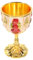 Alipis Bicchiere di Vino Caffe degustazione Vino wisky Coppa delle offerte Bicchieri da Vino a Stelo Corto Bicchiere Alto Bicchieri liquore Mini Tazze da tè Eleganti da Vino Golden