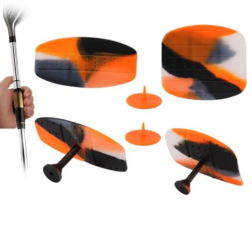 Lyreh 2pz Allenatore di Swing da Golf, Cuscinetti Impugnatura da Allenamento per Mazze Golf in Silicone Antiscivolo per Golfisti di Tutti i Livelli Abilità