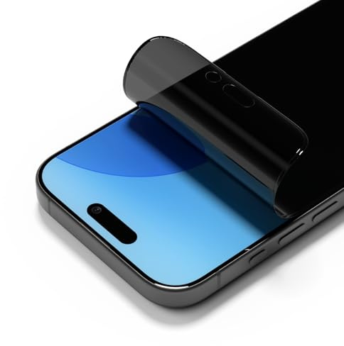 RhinoShield Impact Screen Pro Privacy Bildschirmschutz kompatibel mit [iPhone 16 Pro] | Überlegener Aufprallschutz, kratzfest, mit Blaulichtfilter, inkl. Ausrichtungsrahmen