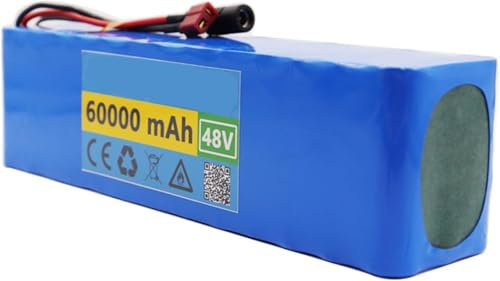 Batterie Lithium-Ion 48V 60Ah Vélo Électrique Batterie Lithium-Ion Rechargeable 10S3P Hoverboard 54,6V Pour Hoverboard Trottinette Vélo Électrique Balanceboard XT60,EU