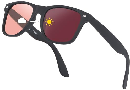 Opssaker Occhiali da Sole da Uomo Polarizzati - Protezione UV400 Occhiali Vintage Quadrati per Uomo Donna Guida Pesca