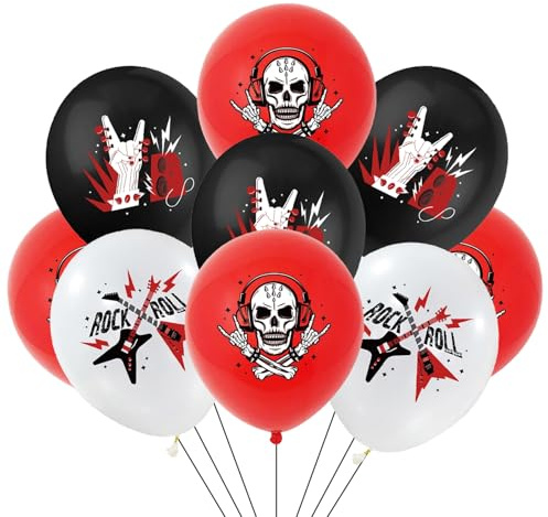 Ovanda 18 Stück Disco Party Deko Ballons, Disco Ballons, für Rock'n'Roll Themenparty Deko Deko, Disco Mottoparty Geburtstag Partys, Geburtstag Party Karneval Dekos, Happy Birthday Ballon Musikfeste