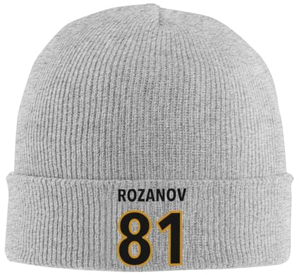 Heated Rivalry Rozanov 81 Knitted Hat Beanie Winter Hat Warm Acrylic Hip Hop Cap Men Women Gift,