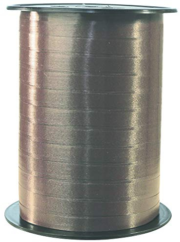 Clairefontaine Geschenkband glatt (500 m x 7 mm, Braun, Kunststoff, Polypropylen, Ideal für Bastelprojekte und Geschenke zu Weihnachten)