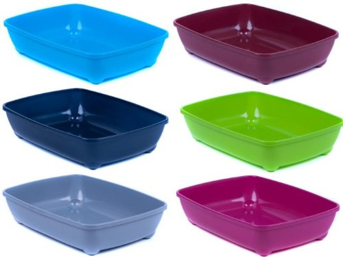 Katzentoilette Schalentoilette Katzenklo 37-57 cm XXL Sonderpreis (rund / 4-er Set, 57 cm)