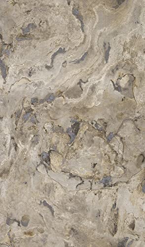 Rasch Tapete 514612 Vliestapete mit Stein-Optik in Beige, Grau und Braun, Naturstein - 10,05m x 0,53m