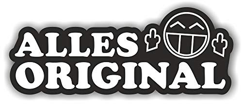 folien-zentrum - Alles Original 15 x 6 cm - hochwertiger Aufkleber Auto Tuning - OEM & JDM Auto Sticker - Lustige Aufkleber für Auto - Stickerbomb - Autoaufkleber - Made in Germany (1)